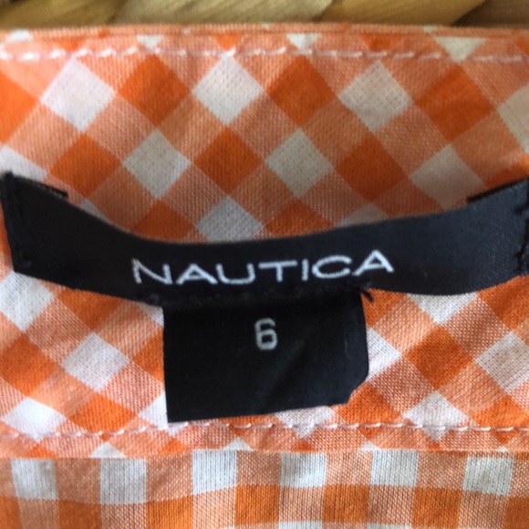 NAUTICA GINGHAM ORANGE TOP 🧡 - Picture 8 of 8